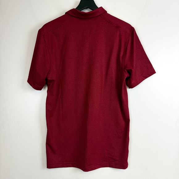 NWT Nike Mens Dri-Fit Golf Leopard Print Red Polo Shirt $75 - S - Picture 5 of 8